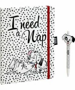 101 Dalmation Notebook & Pen! Disney:101 Dalmatians- I Need A Nap Gifting