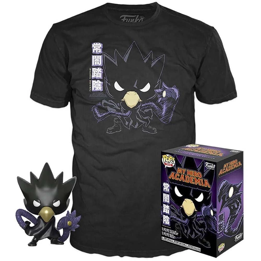 MHA Pop! & Tee: Animation: My Hero Academia: Tokoyami (M) Apparel 3 MHA Pop! & Tee: Animation: My Hero Academia: Tokoyami (M) Apparel