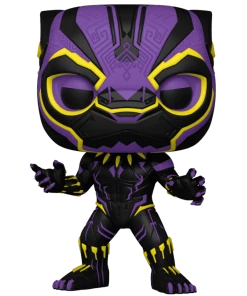 Apparel Pop! & Tee: Marvel Blacklight- Black Panther (L)