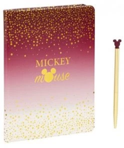 Notebook & Pen! Disney: Mickey Berry Glitter Gifting