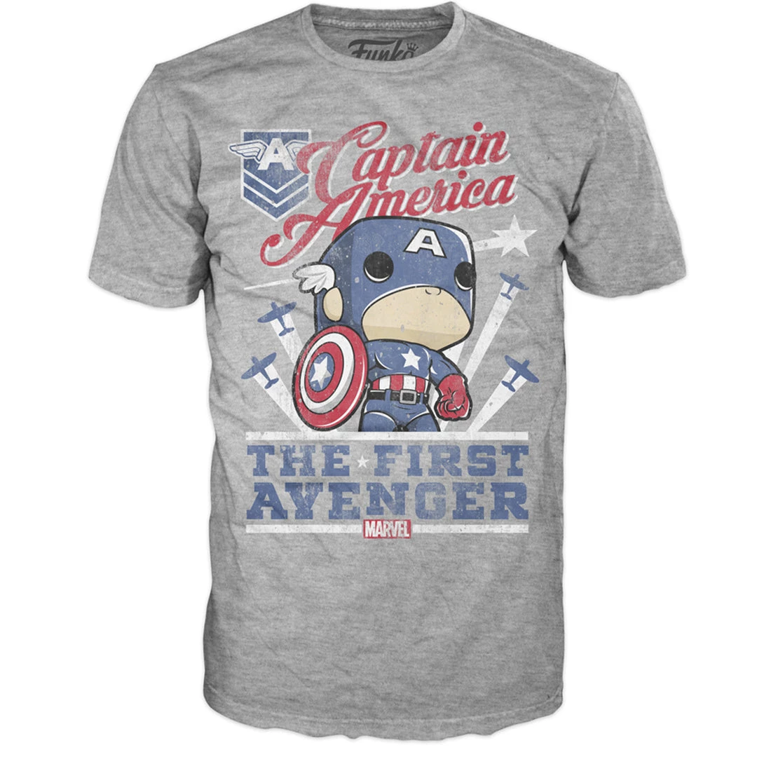 Pop Tee! Marvel:Captain America First Avenger (S) Apparel 3 Pop Tee! Marvel:Captain America First Avenger (S) Apparel