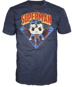 Pop Tee! DC Comics: Superman Flying Straight (L)