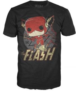 Pop Tee! DC Comics: Flash Running Retro (XL)