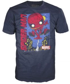 Apparel Pop Tee! Marvel: Spider Web Fling (M)