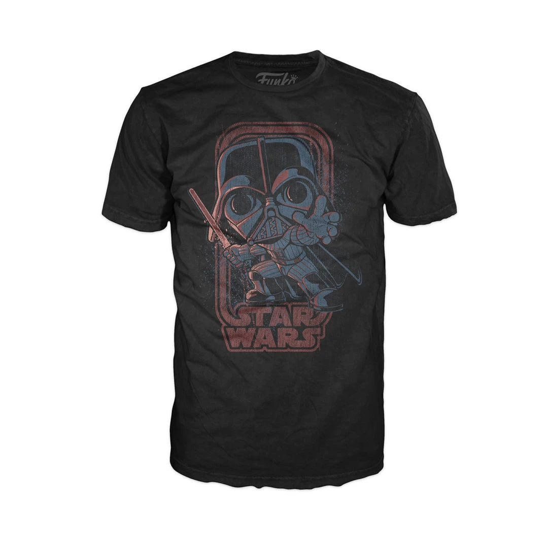 Pop Tee! Star Wars: Vader Force Retro (M) Apparel 3 Pop Tee! Star Wars: Vader Force Retro (M) Apparel