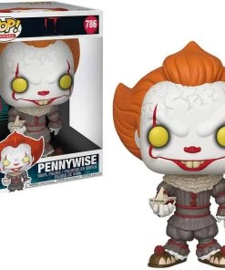 Horror Pop! Pop Jumbo! Movies: IT Chapter 1- Pennywise W/ Boat 10 Inch