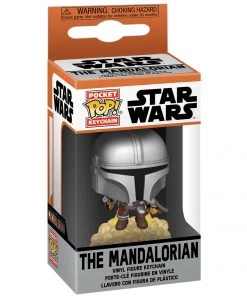 Star Wars Pocket Pop! Tv: Mandalorian- Mando W/ Blaster Keychains