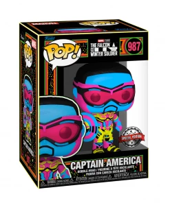 Pop! Marvel: F&WS - Captain America (Blacklight)(Exc)
