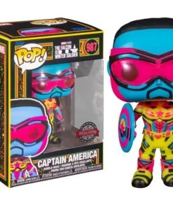Pop! Marvel: F&WS - Captain America (Blacklight)(Exc)