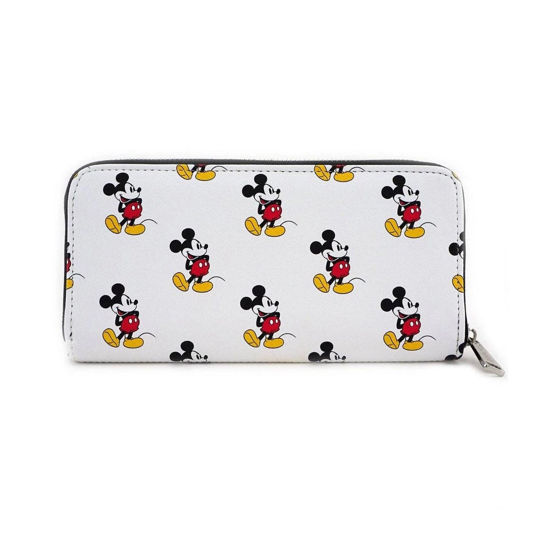 Mickey Mouse Loungefly! Wallet: Disney Classic Mickey AOP 5 Mickey Mouse Loungefly! Wallet: Disney Classic Mickey AOP