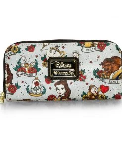 Beauty & The Beast Loungefly! Wallet: Disney Belle Tattoo AOP