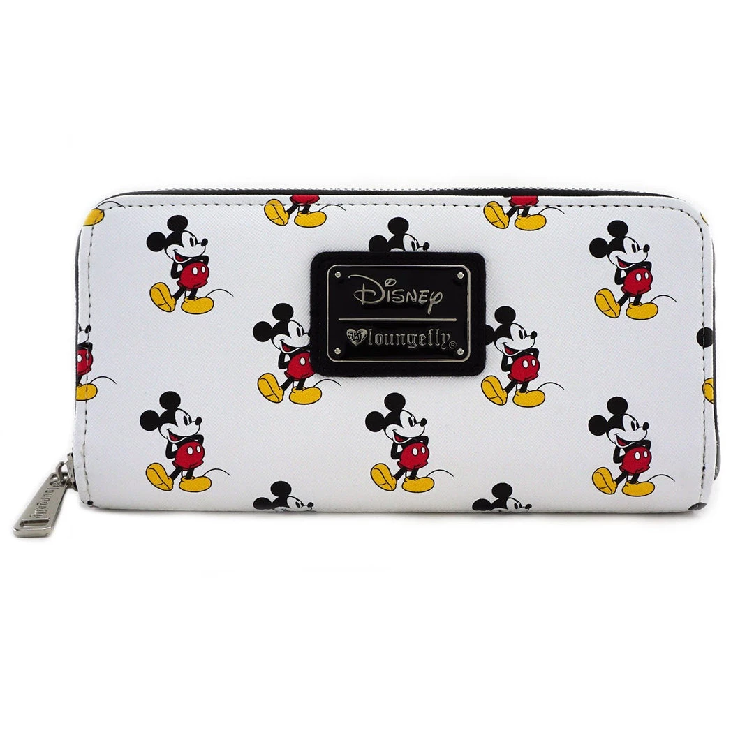 Mickey Mouse Loungefly! Wallet: Disney Classic Mickey AOP 3 Mickey Mouse Loungefly! Wallet: Disney Classic Mickey AOP
