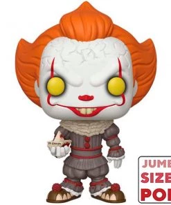 Horror Pop! Pop Jumbo! Movies: IT Chapter 1- Pennywise W/ Boat 10 Inch