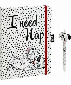 101 Dalmation Notebook & Pen! Disney:101 Dalmatians- I Need A Nap Gifting